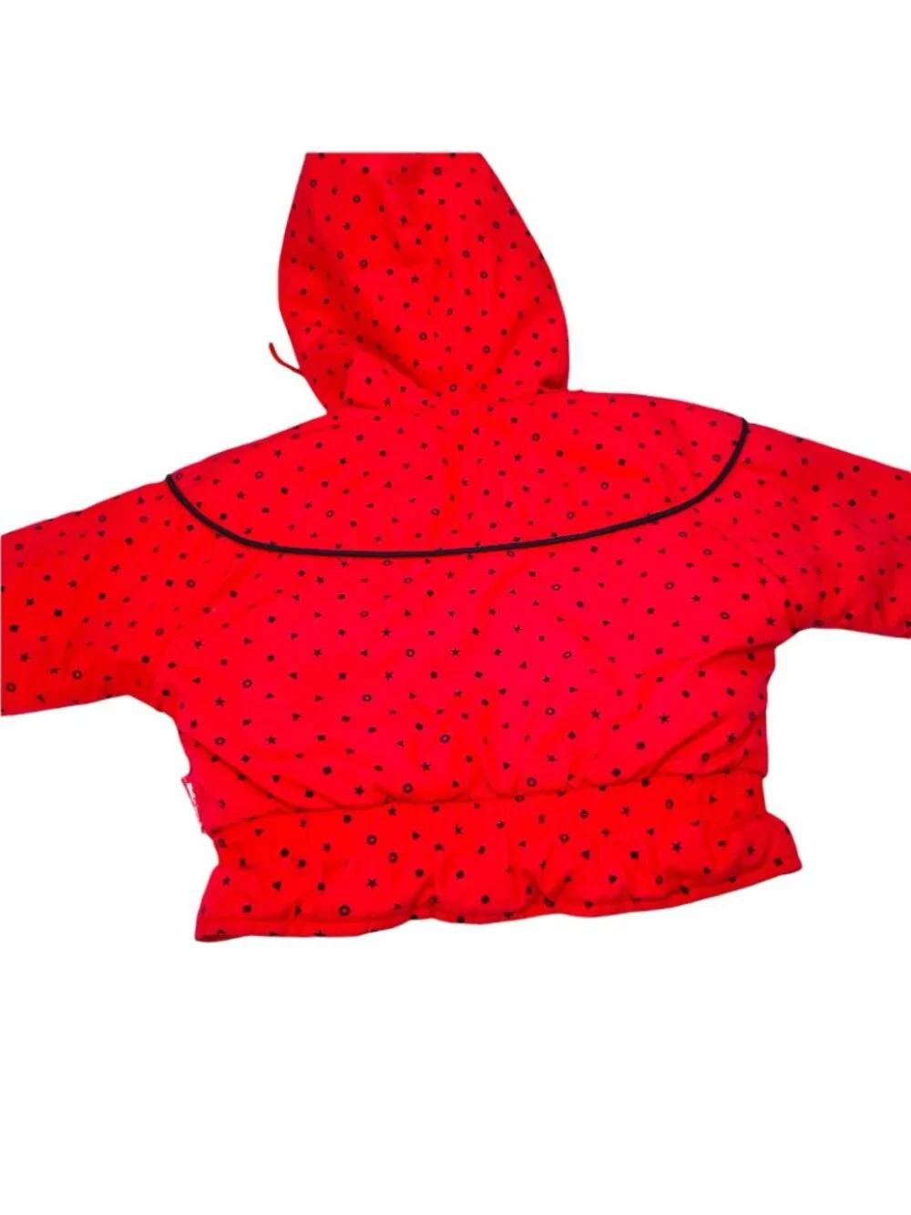Vintage 90s Teddy Bear Heart + Bow Hooded Bubble Puffer Jacket Coat 18m / 24m